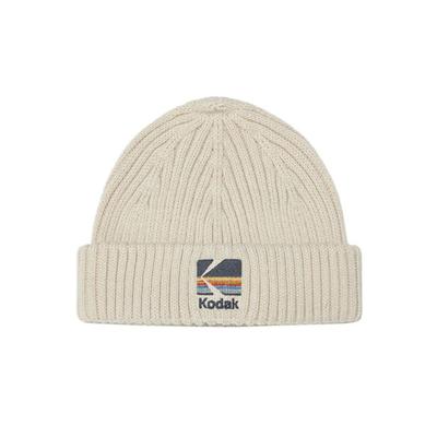 Kodak Apparel Rainbow Short Beanie IVORY