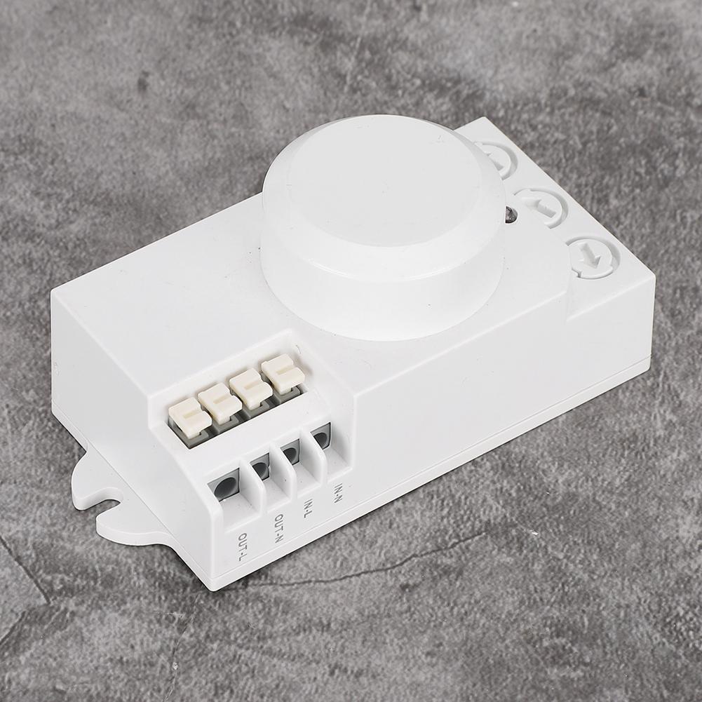 5.8GHz Microwave Radar Sensor Light Switch Adjustable Stairway Ceiling Body Motion Detector
