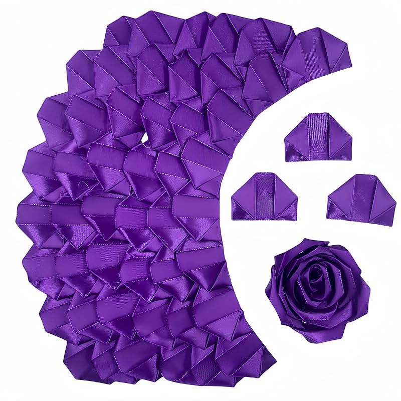 300Pcs Premade Satin Ribbon Rose Petals Half-Finished for Eternal Rose DIY Ramos Forever Flowers Bouquets Everlasting Floral,for