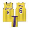 Lakers Yellow Basketball Jersey No.6 LeBron James