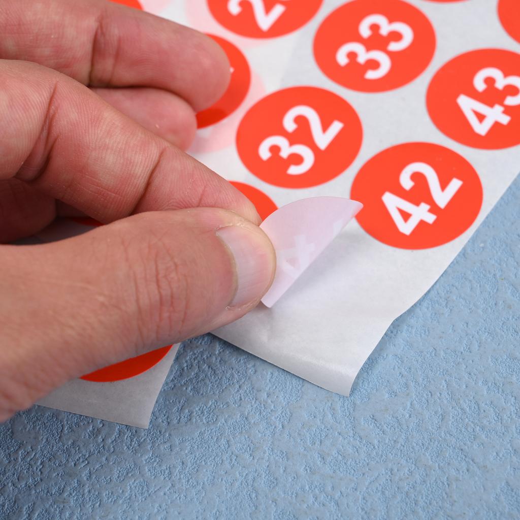 1-50 51-100 Letter Number Sticker Self-Adhesive Waterproof Labels Number Advent Stickers Calendar Number Paper Stickers Decor