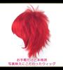 CaseEden Cosplay Wig, Short, 35cm, Heat-Resistant, Red, Muted Red Hair, Includes 2 Wig Nets