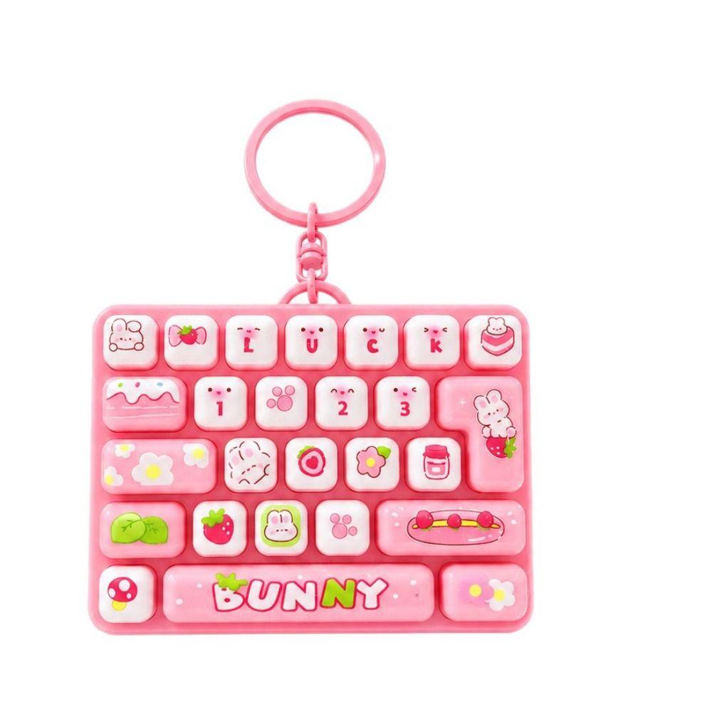 Cute Design Mini Keyboard Pendant 26 Key Keyboard Keychain  Accessories Gift