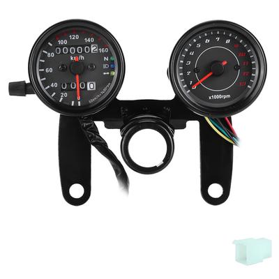 12V 0 160 Km H 13000 Rpm LED Backlight Speedometer Odometer Tachometer Motorcycle Universal Gauge Refitting