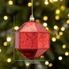 Red Gold Silver Christmas Baubles Plastic Material Hanging Ornaments New Christmas Balls  Xmas Tree