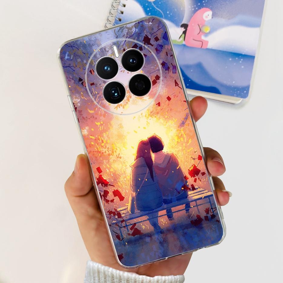 For Huawei Mate 50 Pro Case Stylish Butterfly Flowers Soft Slim Fundas Phone Case For Huawei Mate 50 Mate50 Pro Back Cover Coque
