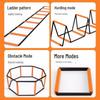 Escada Multifuncional de Agilidade e Fitness Infantil: Design de Borboleta, Amarelinha, Barreiras, Step Trainer de Basquete, Escada de Corda.