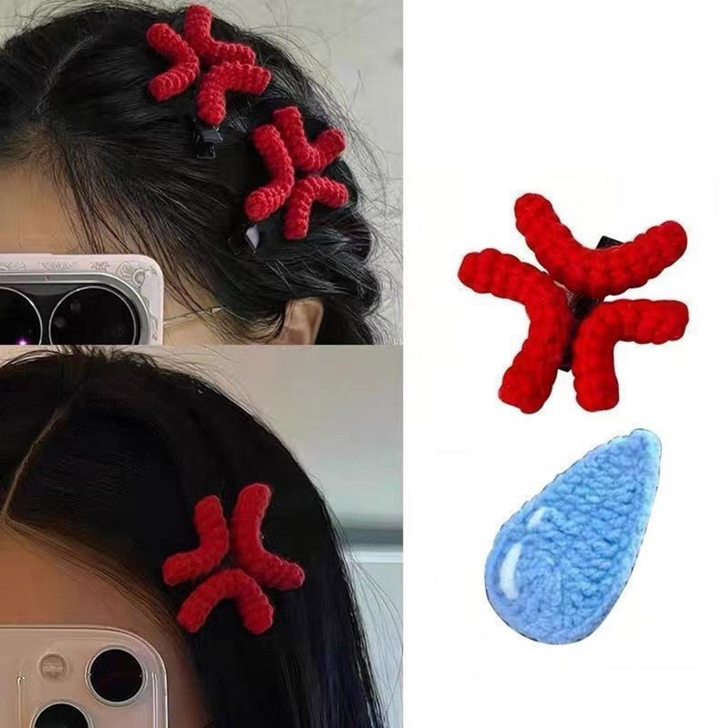 2pack Lovely Duckbill Hair Clip Cosplay Anime Hairclip Women Plush Hairpin for Daily Wear and Special Event