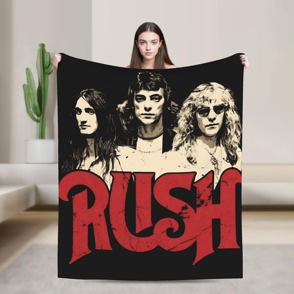 Moving Pictures Rush Anniversario Tour della Band Coperta di Flanella Invernale Calda Biancheria da Letto Coperte Copriletto per Soggiorno Copri Letto Copridivano