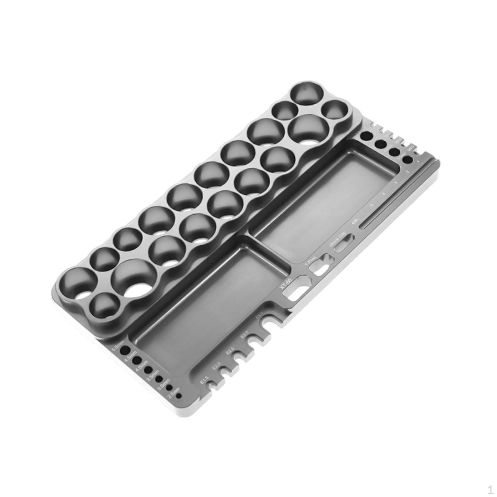 

RC Car Tools Storage Rack Models Kit Organizer Metal Screw Tray Tool Holder Bracket