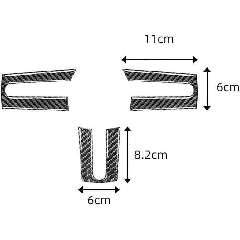 Car Steering Wheel Button Sticker for Ford Mustang 20052006200720082009 Accessory Decal Carbon Fiber Interior Cover