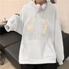 Vintage Plush Thick Hooded Sweater: Women's Long-Sleeve Autumn/Winter Top