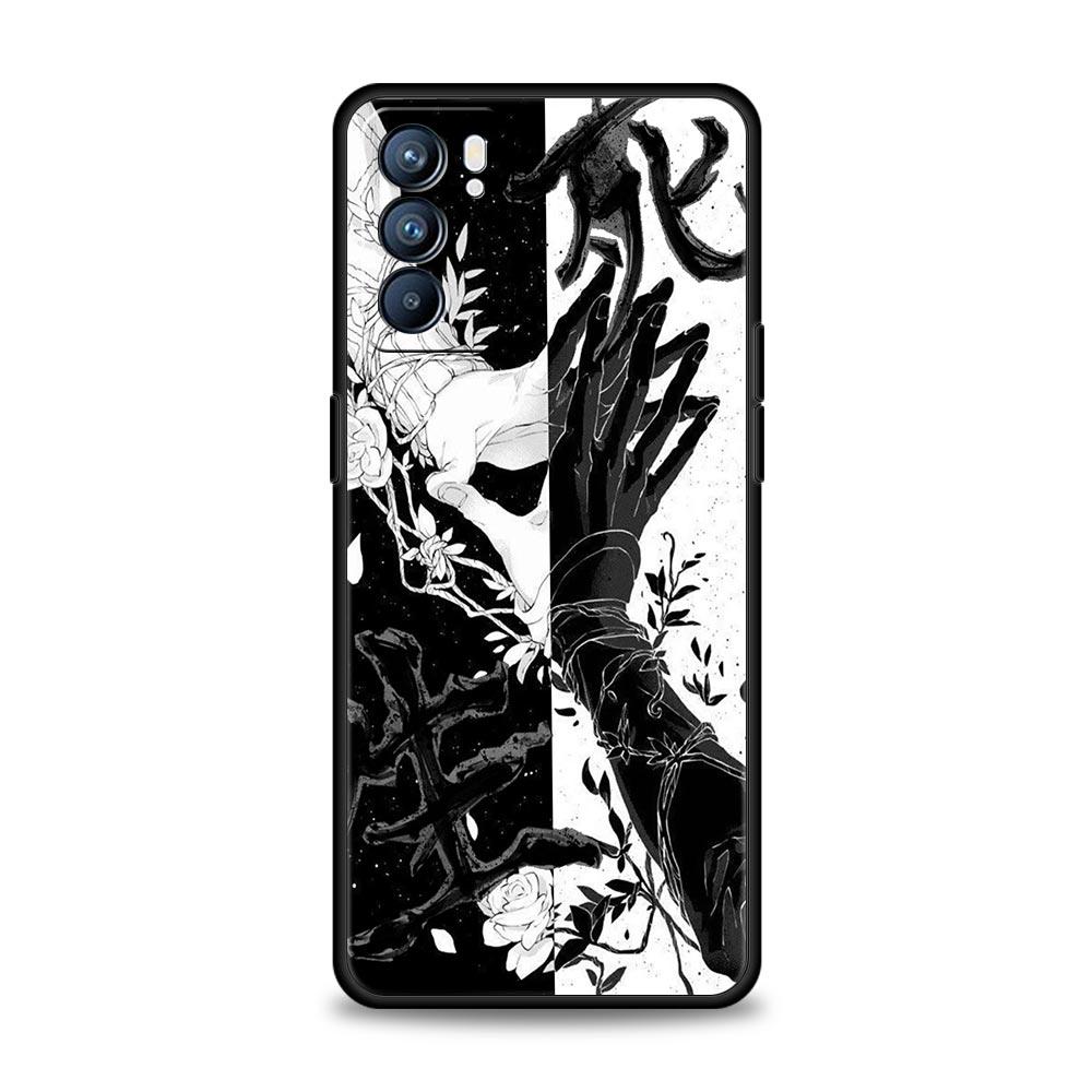 Cartoon Kunst Telefoonhoesje Voor Oppo Reno 13 12 11 10 7 F Find X5 X6 A98 A80 A79 A78 A57 A54 A31 A17 Pro 5G Zachte TPU Cover Fundas Tas