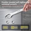 Multi-functional torque wrench, self-tightening glass wrench hand plate, double-ended wrench, auto workshop maintenance tool