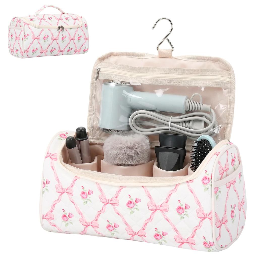 Portable Hair Dryer Storage Bag Dustproof Travel Case Multi-Pocket Dustproof Curling iron Organizer Pouch