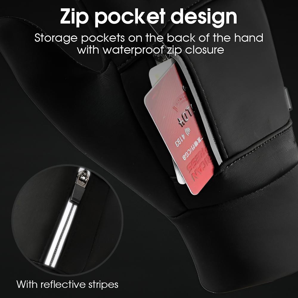 Cycling Gloves Touch Screen Motorcycle Gloves Outdoor Scooter Windproof Waterproof Sports Riding Ski Gloves Warm Running Gloves
