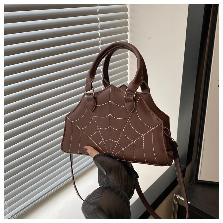 2024 Fashionable Spider Design Casual Large Capacity Pu Shoulder Bag For Daily Use