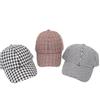 Korean Style Houndstooth Duckbill Cap - Trendy Spring/Summer Plaid Sun Hat for Women