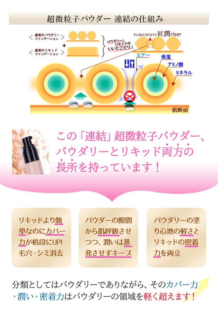 Foundation Popular and Moisturizing for Dry and Sensitive and Radiant Pure Christy Takumijun Riser High-coverage Powder, Skin, Pore-less,