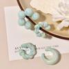 4Pcs/Set Star C-ring Threadless Ear Cuffs Transparent Ear Bone Clips Set Clip On Earrings  Travel