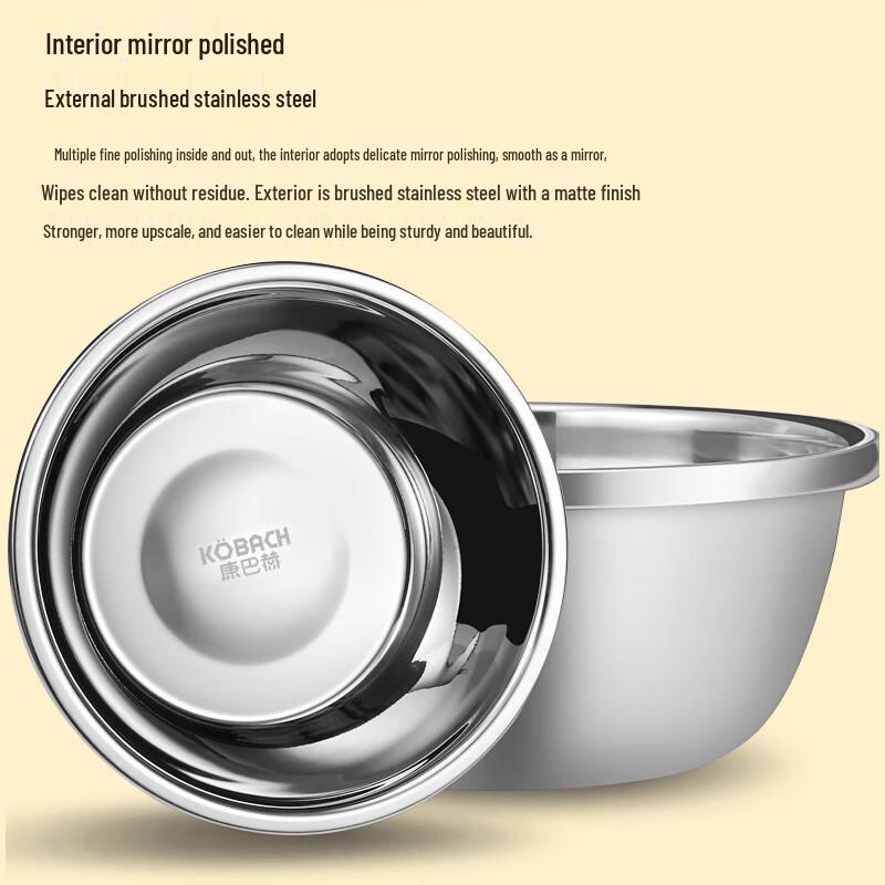 Kangbahe 3-Piece Stainless Steel Multipurpose Basin Set