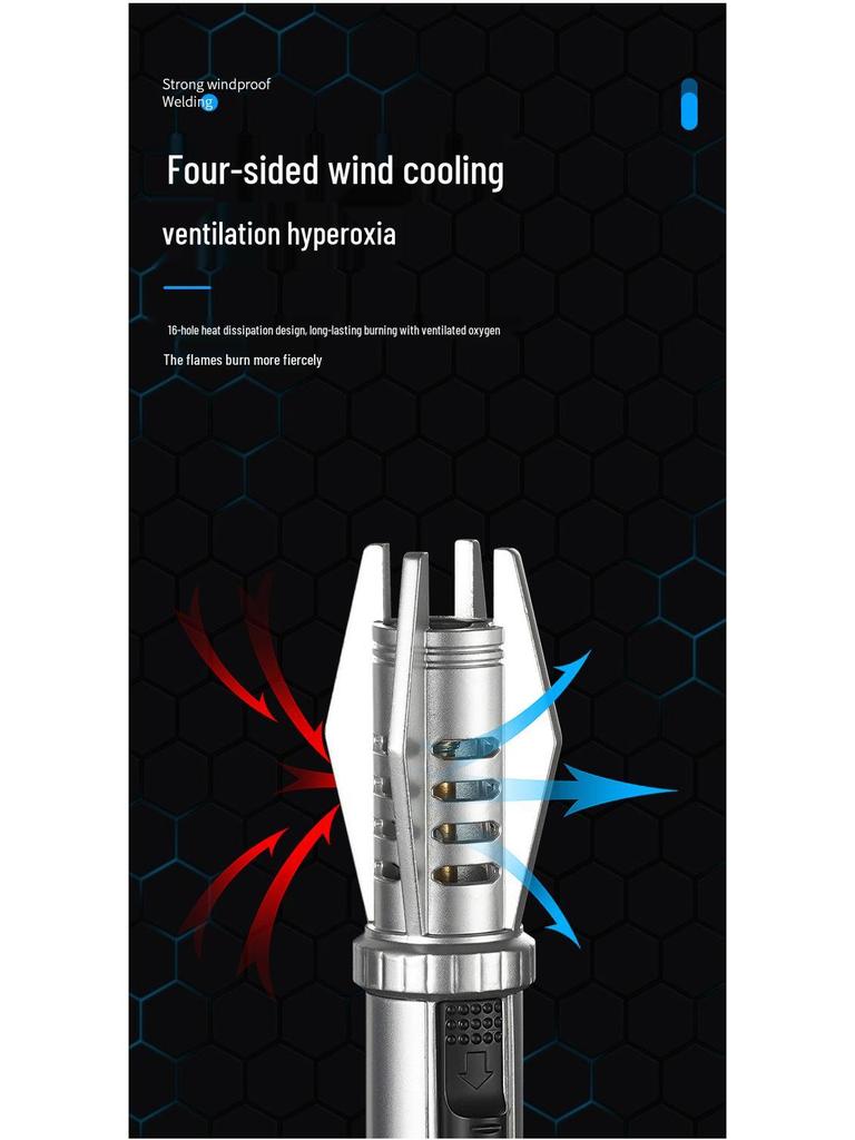 TikTok Trend Handheld Windproof Welding Torch - High Power, High Temp Resistant Flame.