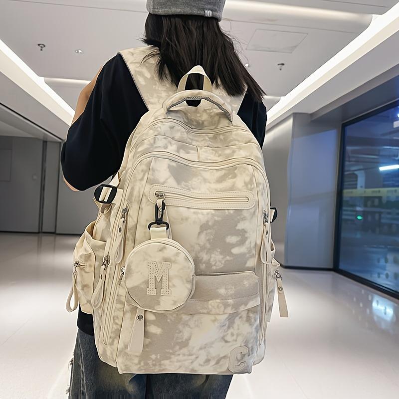 Trendy Unisex Backpacks Water-Resistant Daypacks with Multiple Pockets Large Capacity Rucksacks for Travel & College