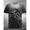 Fire Reaper Designer Gothic Men's 3D Print T shirt Tee Party Street Short Sleeve Crew Neck Shirt Summer Spring Clothing Apparel