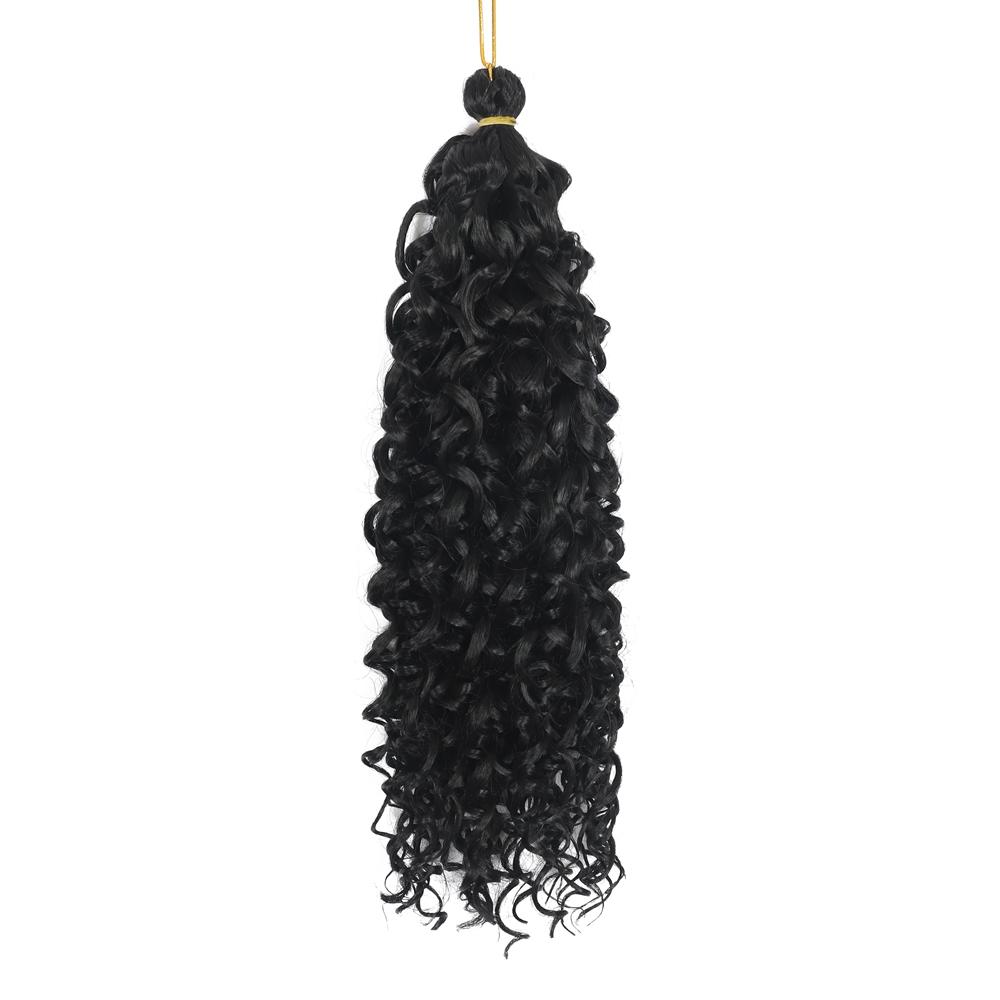Crochet Hair 14inch 18inch Gogo Curl Beach Curl Crochet Extensions for Women Gogo Curl Silver Grey (as the picture,14 in(35.56cm))
