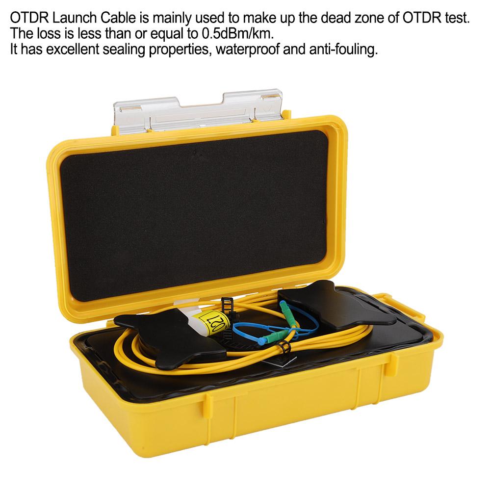 Fiber Optic OTDR Launch Cable Box Dead Zone Eliminator Fiber Ring Lc APC Lc APC SM 1km