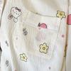 French Aesthetic Rabbit Flower Dot Print  Pajamas Long Sleeve Top & Elastic Waist Pants Pajamas Nightwear