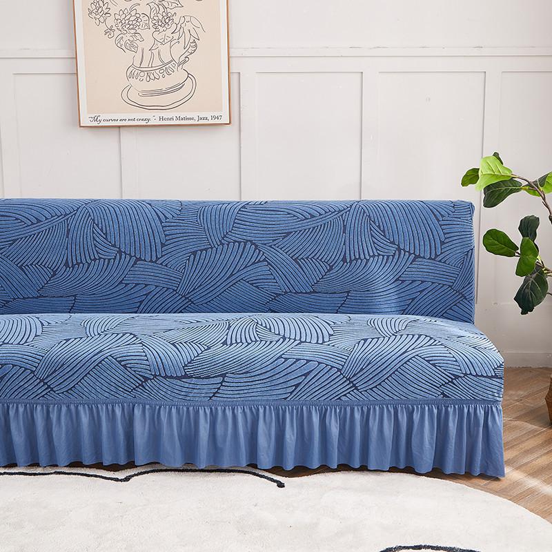 Amazon Versiune Engleză Canapea Pat Fără Brațe Fustă Cationic Iarnă Îngroșat Husă Canapea