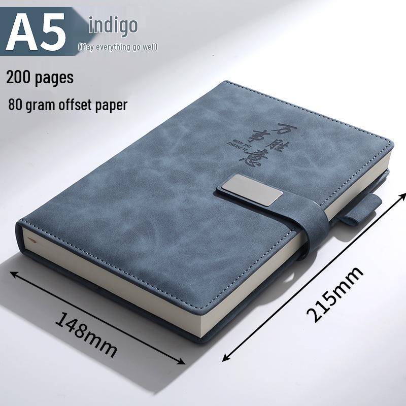 Custom B5 Notebook Gift Set with Thickened Cover, A5 Business Diary, and Logo Printing.