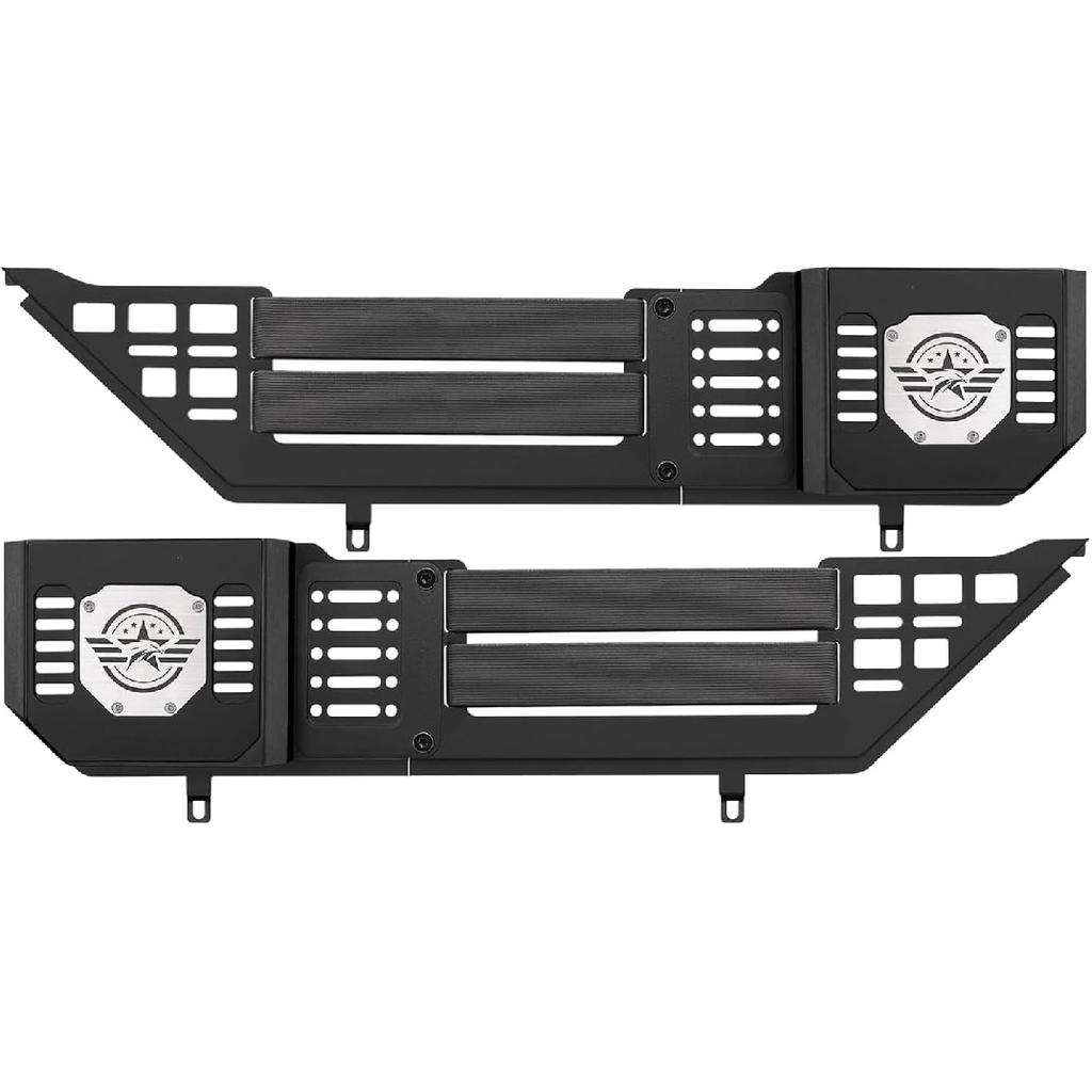 VEILS Front Door Storage Box for Jeep Wrangler JL JLU 4XE (2018-2025) & Gladiator JT (2020-2025) Accessories, Fits Manual/Power Seats, Heavy-Duty