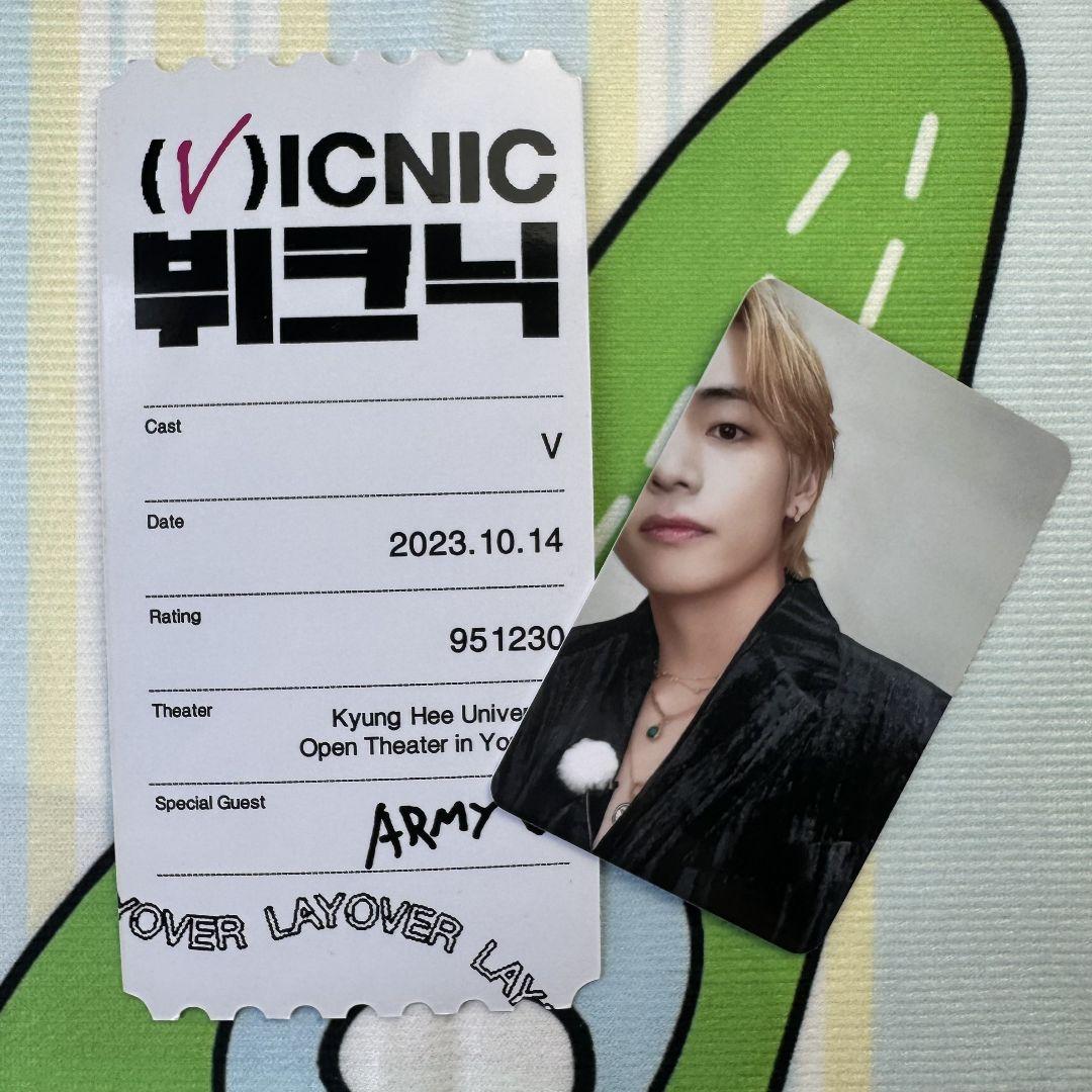 

[Б/У] BTS Layover VICNIC Торговая карточка V Ограниченная фан-встреча