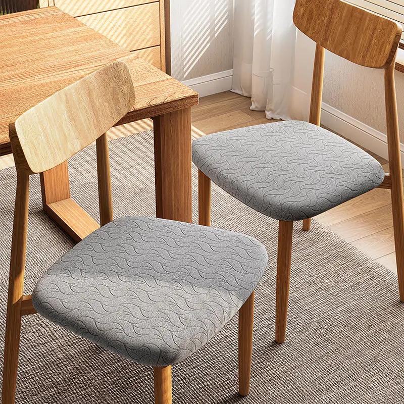 1PC Spandex Jacquard Chair Cushion Cover Dust-proof Dining Room Upholstered Cushion Cover Seat  Protector Kitchens Home Decor