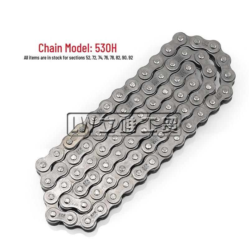 

ATV Off-Road Motorcycle High Strength Sprocket Chain: 530, 52-92 Links Chain (52 Links)