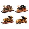 Old Railway Train And Antique Car Model Music Box Hand Operated Melodies Box with Base Home Decors Accent Birthday Gift