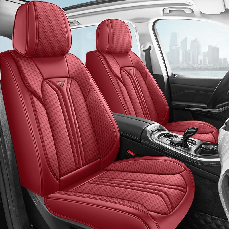 1pc Universal Luxury Full-Cover Car Seat Covers - Soft Premium Napa Leather, All-Season Comfort, Fit Most Sedans & SUVs