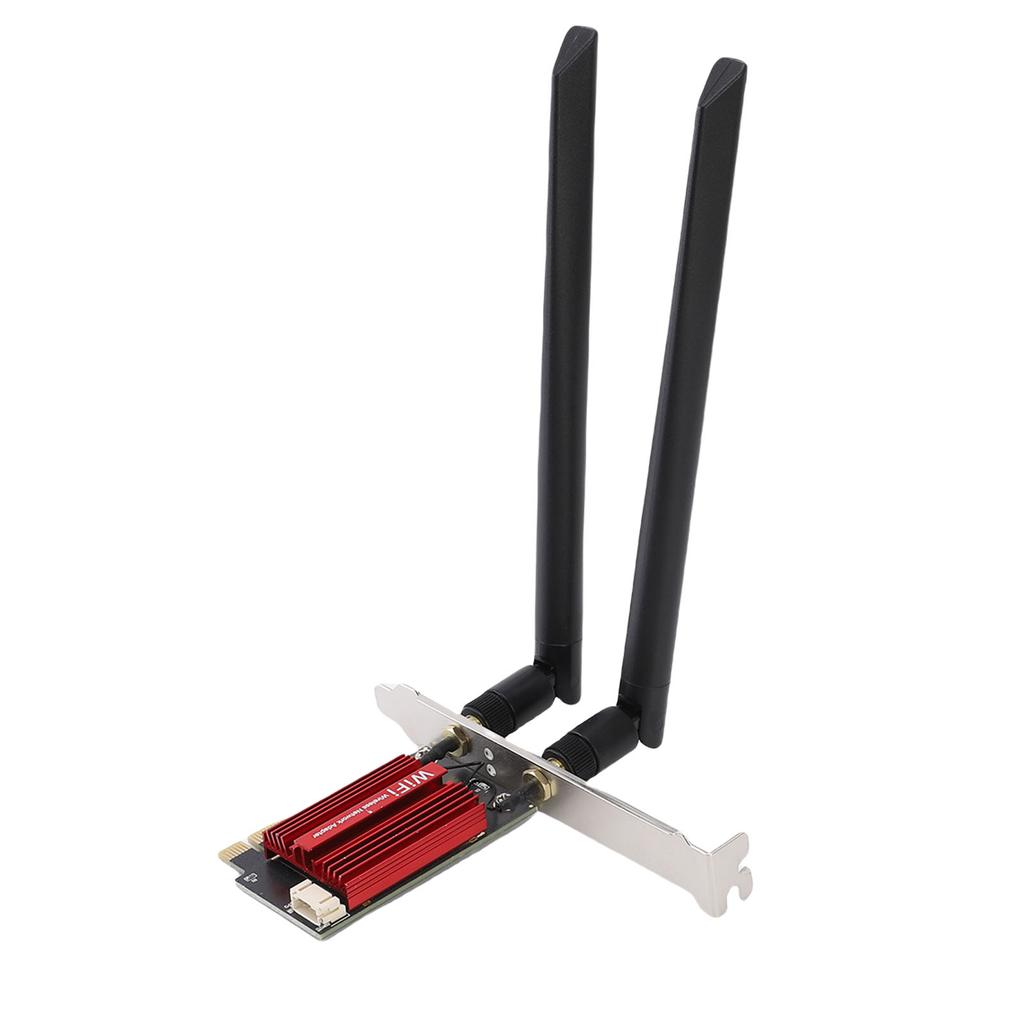 WiFi 6E PCIe Card 4200Mbps 2.4GHz 5GHz 6GHz Triple Band PCIe WiFi Adapter for Desktop Computer