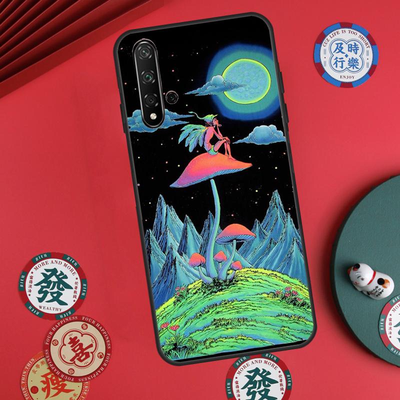 Psychedelic Trippy Art For Huawei Nova Y60 Y70 Y90 Y72 Y73 Y61 Y91 7i 8i 11i 12i 12s 9 10 SE P20 P30 P40 Lite Case