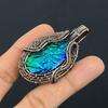 Australian Triplet Opal 999 Copper Wire Wrapped Pendant, Handmade Gemstone Jewelry Pendant Gift For Birthday