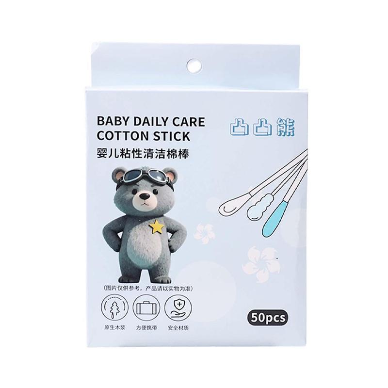 

50-200pcs Double Headed Safe Adhesive Cotton Swabs Disposable Cosmetic Cotton Sticks Make Up Cleaning Removing Tool