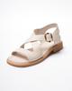 Aquamarin 1224 36 Milk Leather Sandals with Buckle