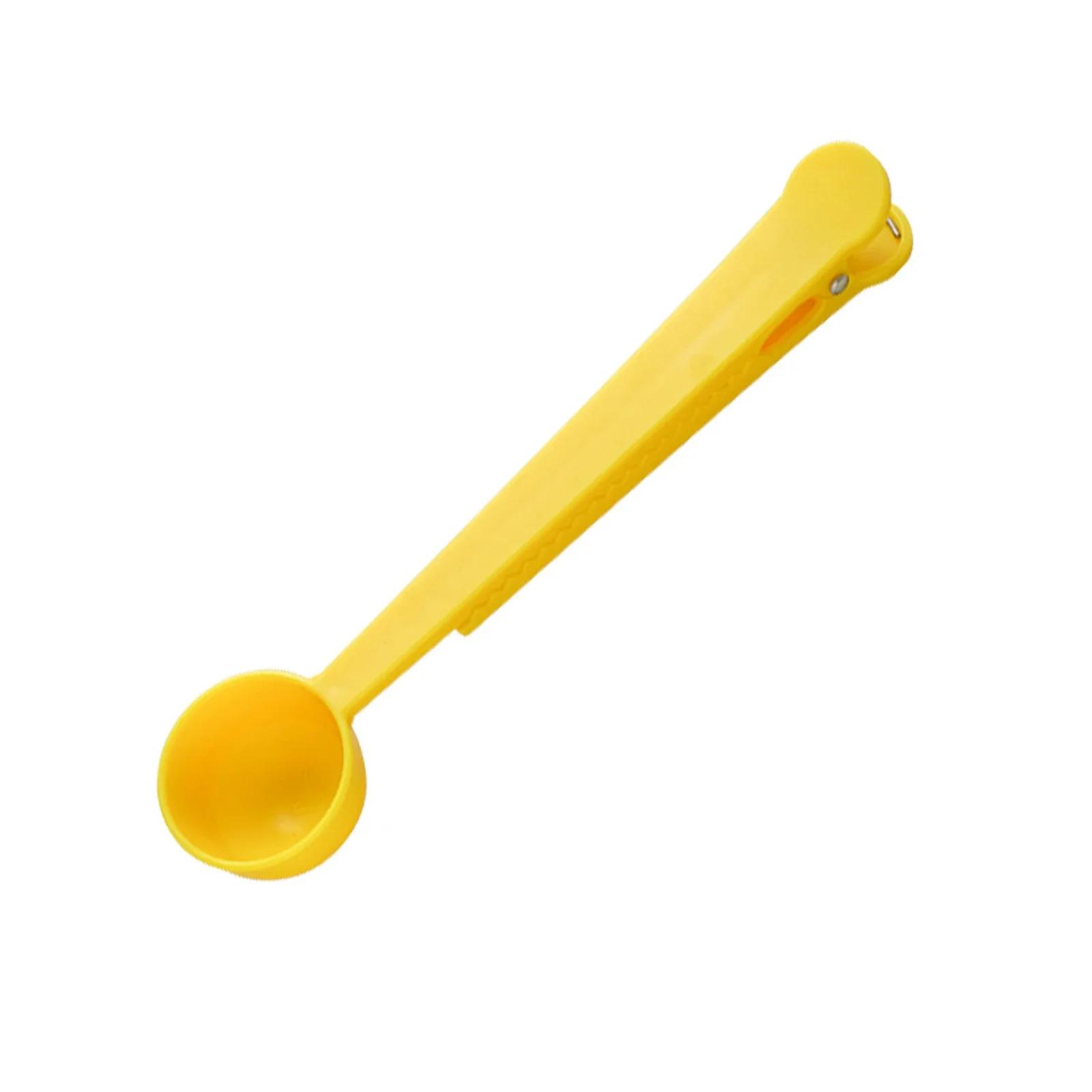 

Два в одном ABS пластиковый зажим для кофейной ложки Кухонные золотые аксессуары Приемник Кафе Экспрессо Кучарилла Украшения жёлтый