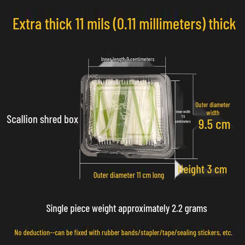 Sushi, Roast Duck, Pastry & Fruit Takeaway Box Set with Free Shipping & 100 Rubber Bands