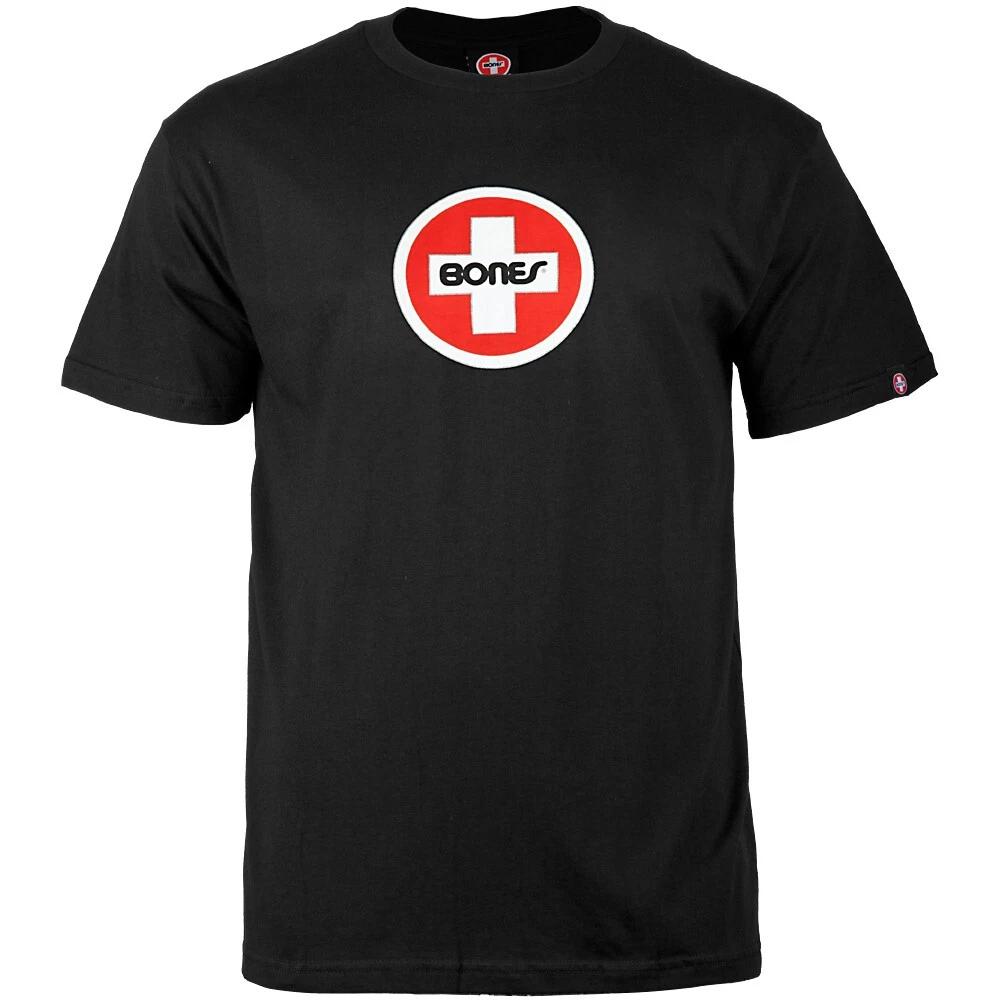 

Bones Bearings Skateboard Shirt Swiss Circle Black L