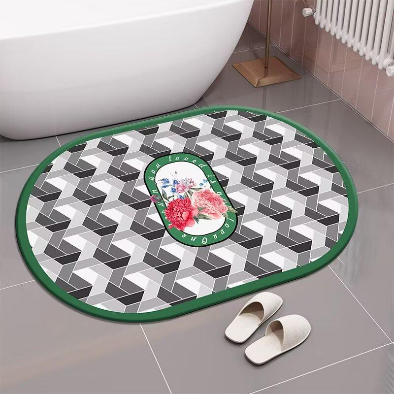 

Bathroom floor mat, toilet non-slip foot pad, toilet door foot pad, household diatom mud water-absorbing quick-drying simple pad 40x60cm15.7x23.6in