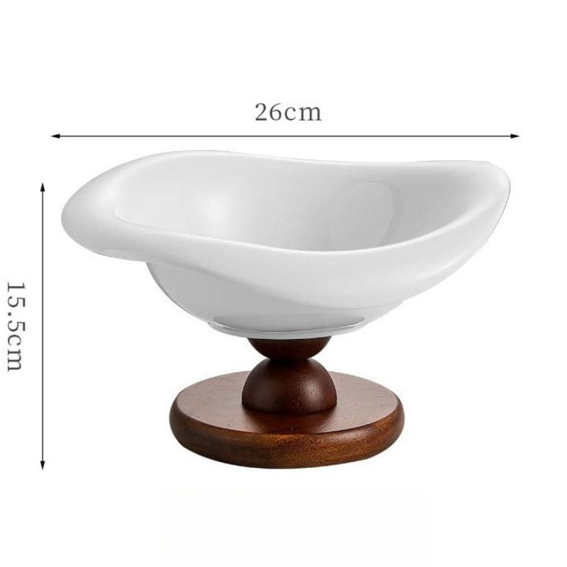 

Modern Decorative Tray Ceramic Storage Trays Living Room Fruit Tray Luxury Kitchen Organizer Table Acceesories Home Furniture