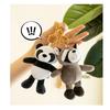 Porte-clés Peluche Animal Mignon Dessin Animé 15CM Tigre Lion Éléphant Hippopotame Tortue Pendentif Sac Rembourré